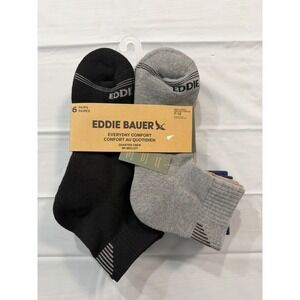 Eddie bauer Everyday comfort socks 6 pairs size 7-12